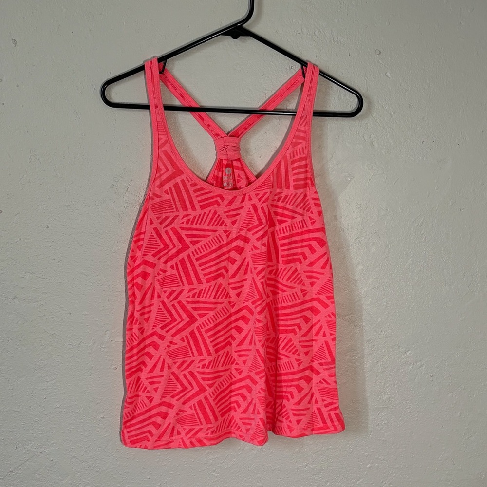 Old navy active‎ Pink Geometric Tank Top women’s size medium